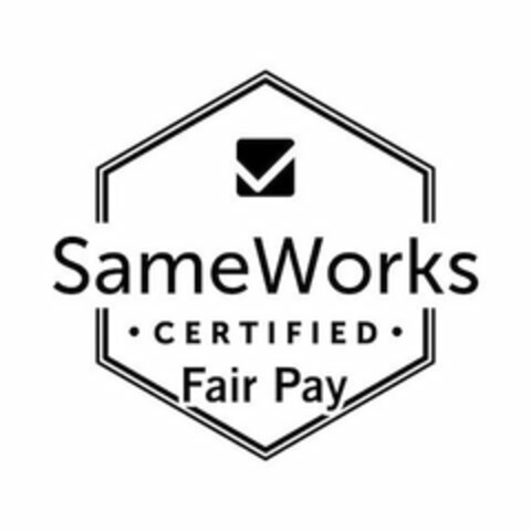 SAMEWORKS · CERTIFIED · FAIR PAY Logo (USPTO, 18.09.2017)