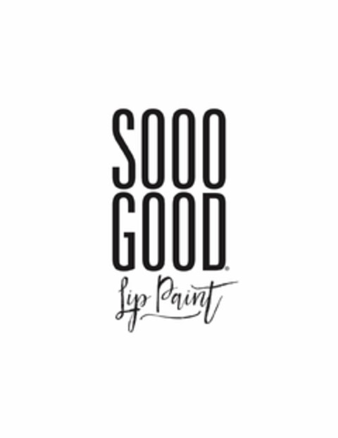 SOOO GOOD LIP PAINT Logo (USPTO, 09.11.2017)