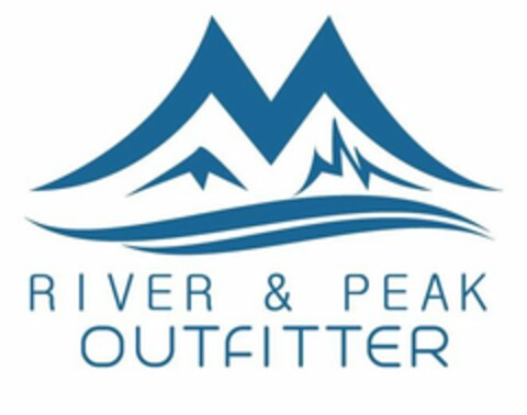 RIVER & PEAK OUTFITTER Logo (USPTO, 13.05.2018)