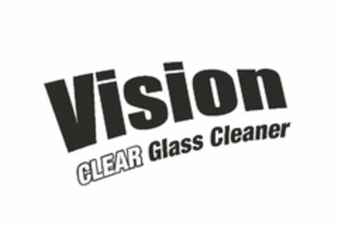 VISION CLEAR GLASS CLEANER Logo (USPTO, 06/01/2018)