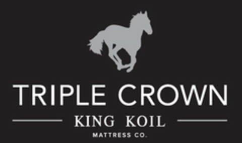 TRIPLE CROWN KING KOIL MATTRESS CO. Logo (USPTO, 03.12.2019)