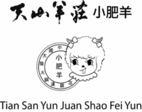 TIAN SAN YUN JUAN SHAO FEI YUN Logo (USPTO, 02/16/2009)