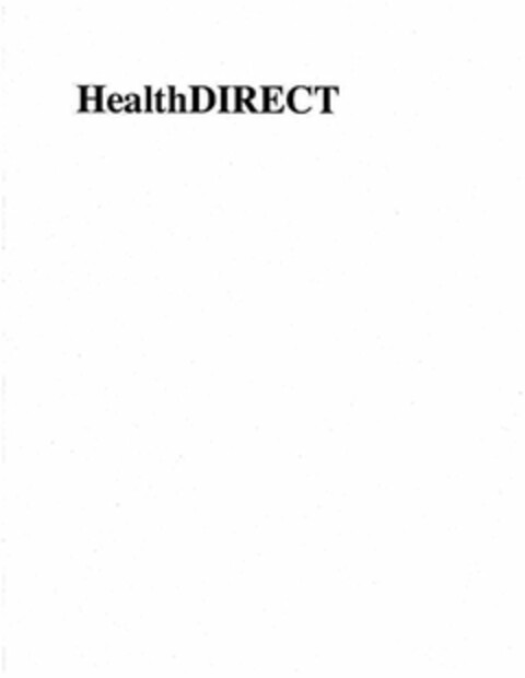 HEALTHDIRECT Logo (USPTO, 04/08/2010)