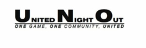 UNITED NIGHT OUT ONE GAME, ONE COMMUNITY, UNITED Logo (USPTO, 15.06.2011)