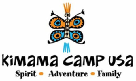 KIMAMA CAMP USA SPIRIT · ADVENTURE · FAMILY Logo (USPTO, 22.06.2011)