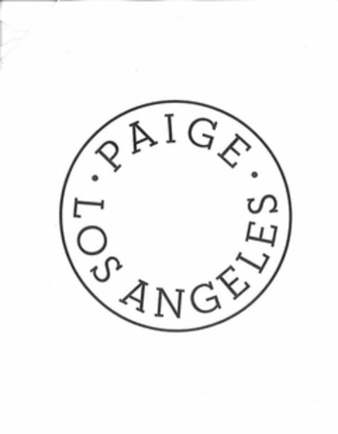 · PAIGE · LOS ANGELES Logo (USPTO, 17.08.2011)