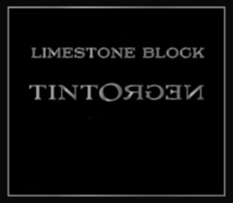 LIMESTONE BLOCK TINTORGEN Logo (USPTO, 21.05.2014)