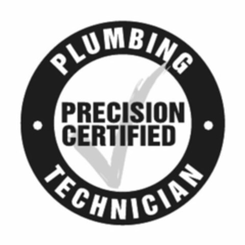 PLUMBING TECHNICIAN PRECISION CERTIFIED Logo (USPTO, 27.02.2015)