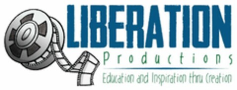 LIBERATION PRODUCTIONS EDUCATION AND INSPIRATION THRU CREATION Logo (USPTO, 03/09/2015)