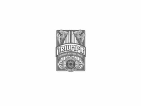 MADE IN USA TRIUMPH PREMIUM PLAYING CARDS STANDARD INDEX POKER SIZE Logo (USPTO, 04.09.2015)