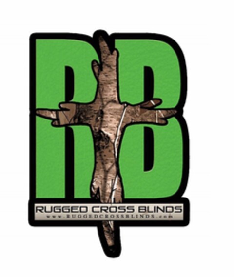 RB RUGGED CROSS BLINDS WWW.RUGGEDCROSSBLINDS.COM Logo (USPTO, 02/26/2016)