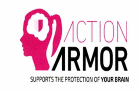 ACTION ARMOR SUPPORTS THE PROTECTION OF YOUR BRAIN Logo (USPTO, 10/31/2017)