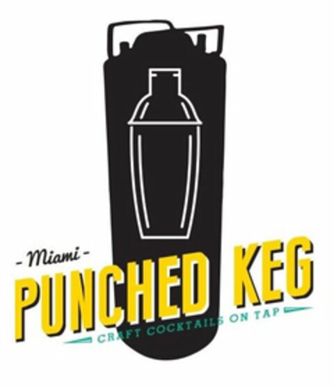 MIAMI PUNCHED KEG CRAFT COCKTAILS ON TAP Logo (USPTO, 05.03.2018)