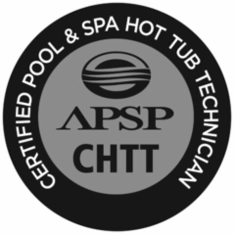 APSP CHTT CERTIFIED POOL SPA HOT TUB TECHNICIAN Logo (USPTO, 11.05.2018)