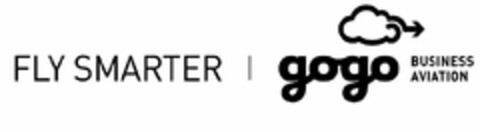 FLY SMARTER | GOGO BUSINESS AVIATION Logo (USPTO, 10/25/2018)