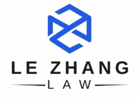 LE ZHANG LAW Logo (USPTO, 16.08.2019)