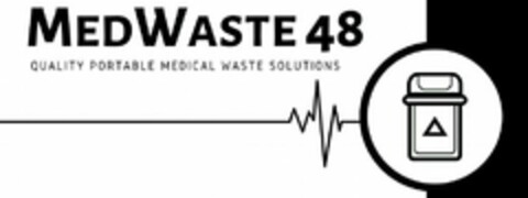 MEDWASTE 48 QUALITY PORTABLE MEDICAL WASTE SOLUTIONS Logo (USPTO, 03/12/2020)