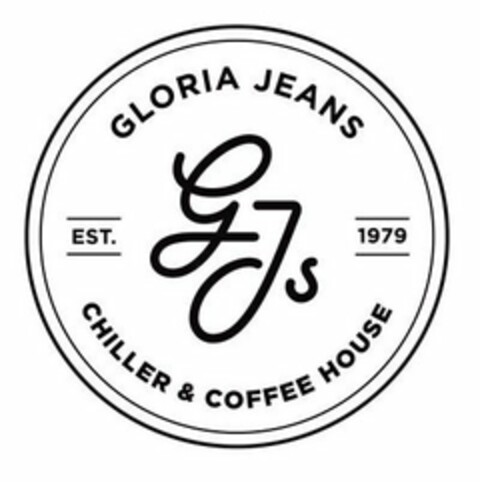 GJS GLORIA JEANS CHILLER & COFFEE HOUSE EST. 1979 Logo (USPTO, 24.07.2020)