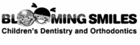 BLOOMING SMILES CHILDREN'S DENTISTRY AND ORTHODONTICS Logo (USPTO, 30.04.2009)