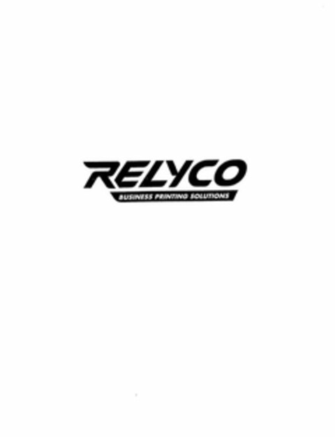 RELYCO BUSINESS PRINTING SOLUTIONS Logo (USPTO, 01/05/2010)