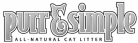 PURR & SIMPLE ALL-NATURAL CAT LITTER Logo (USPTO, 05.04.2010)