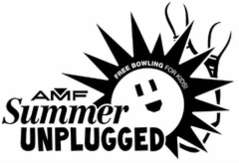 AMF SUMMER UNPLUGGED FREE BOWLING FOR KIDS! Logo (USPTO, 03/10/2011)