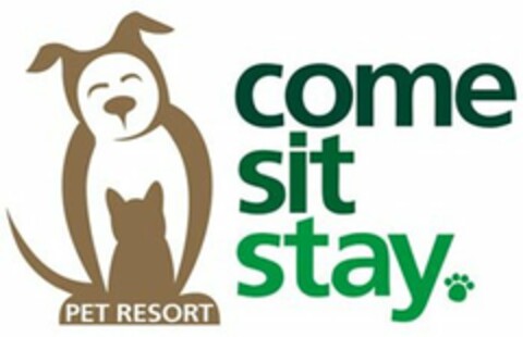 PET RESORT COME SIT STAY Logo (USPTO, 06/21/2011)