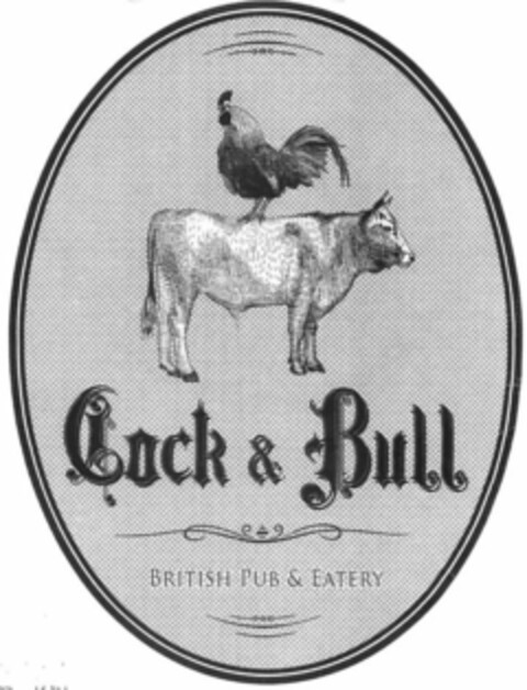 COCK & BULL BRITISH PUB & EATERY Logo (USPTO, 24.10.2011)