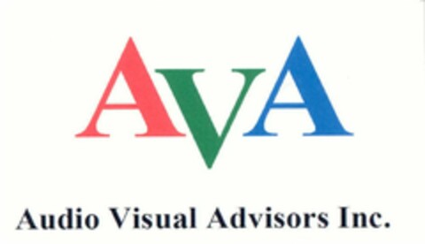 AVA AUDIO VISUAL ADVISORS INC. Logo (USPTO, 11/08/2011)