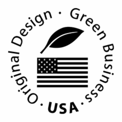 ORIGINAL DESIGN · GREEN BUSINESS · USA · Logo (USPTO, 25.01.2012)