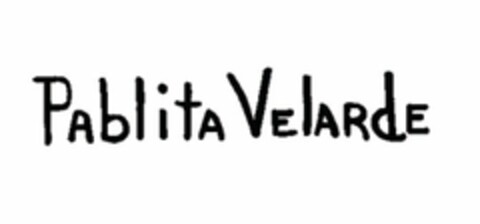 PABLITA VELARDE Logo (USPTO, 22.08.2012)