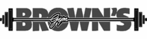 BROWN'S GYM Logo (USPTO, 04.10.2012)