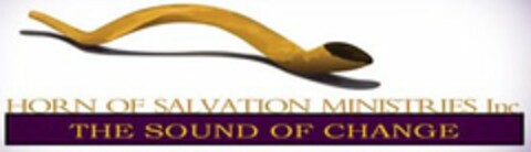 HORN OF SALVATION MINISTRIES, INC. THE SOUND OF CHANGE Logo (USPTO, 16.09.2013)