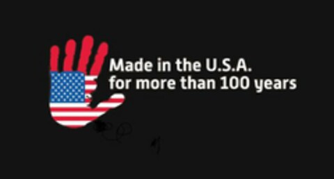 MADE IN THE U.S.A. FOR MORE THAN 100 YEARS Logo (USPTO, 02/25/2014)