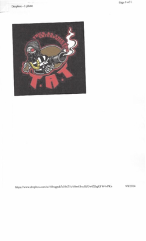 THICK.AS.THIEVES ENTERPRISES T.A.T Logo (USPTO, 08.09.2014)