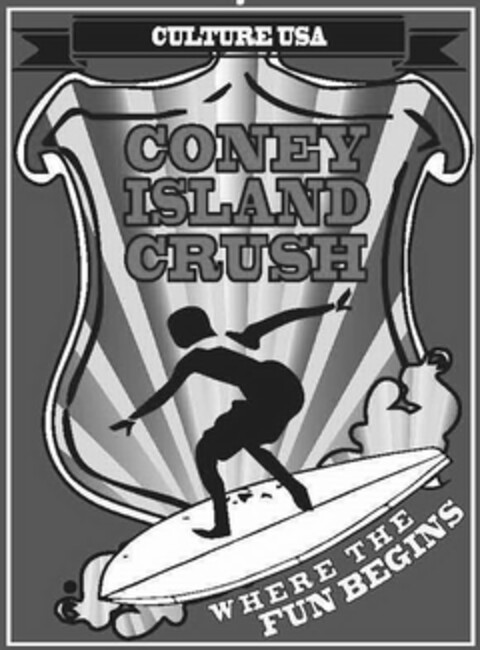 CULTURE USA CONEY ISLAND CRUSH WHERE THE FUN BEGINS Logo (USPTO, 10.06.2015)