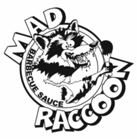 MAD RACCOON BARBECUE SAUCE Logo (USPTO, 24.04.2017)