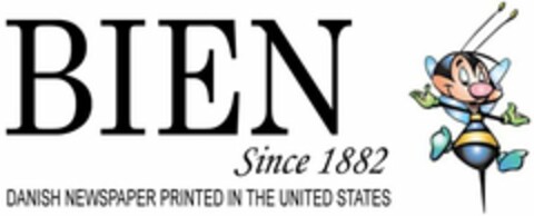 BIEN SINCE 1882 DANISH NEWSPAPER PRINTED IN THE UNITED STATES Logo (USPTO, 25.05.2017)