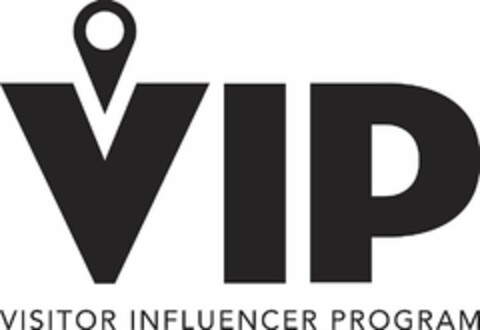 VIP VISITOR INFLUENCER PROGRAM Logo (USPTO, 01.06.2017)