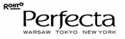 ROHTO PERFECTA WARSAW TOKYO NEW YORK Logo (USPTO, 19.09.2017)