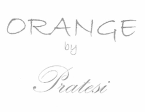 ORANGE BY PRATESI Logo (USPTO, 03.10.2017)