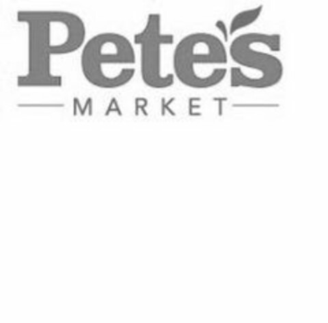 PETE'S MARKET Logo (USPTO, 19.03.2018)