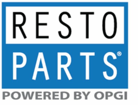 RESTO PARTS POWERED BY OPGI Logo (USPTO, 15.10.2018)