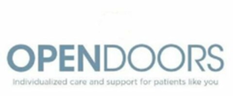 OPENDOORS INDIVIDUALIZED CARE AND SUPPORT FOR PATIENTS LIKE YOU Logo (USPTO, 11/06/2018)