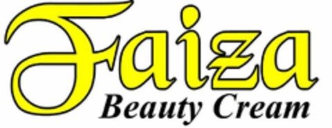 FAIZA BEAUTY CREAM Logo (USPTO, 21.01.2019)