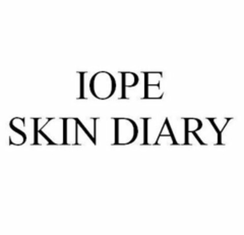 IOPE SKIN DIARY Logo (USPTO, 22.02.2019)