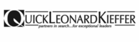 QUICK LEONARD KIEFFER PARTNERS IN SEARCH...FOR EXCEPTIONAL LEADERS Logo (USPTO, 05/14/2019)