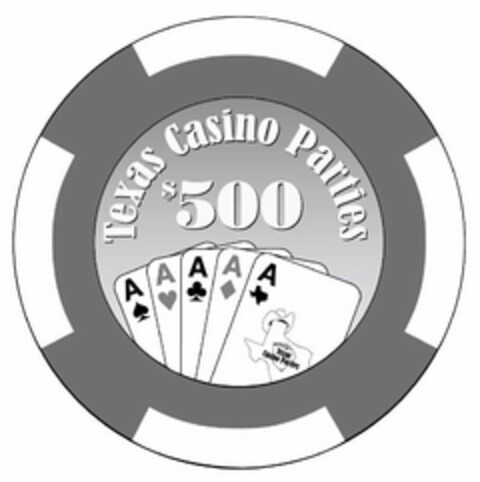 TEXAS CASINO PARTIES $500 Logo (USPTO, 15.05.2019)