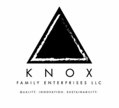 KNOX FAMILY ENTERPRISES LLC QUALITY. INNOVATION. SUSTAINABILITY. Logo (USPTO, 07.08.2019)