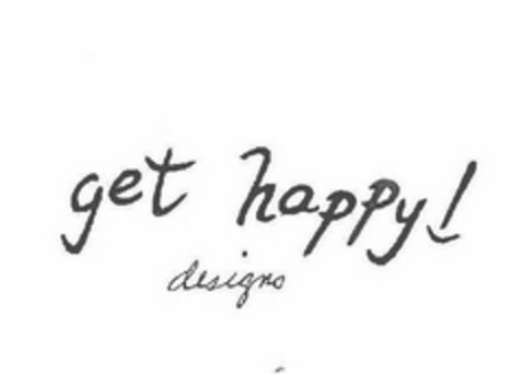 GET HAPPY! DESIGNS Logo (USPTO, 27.08.2019)